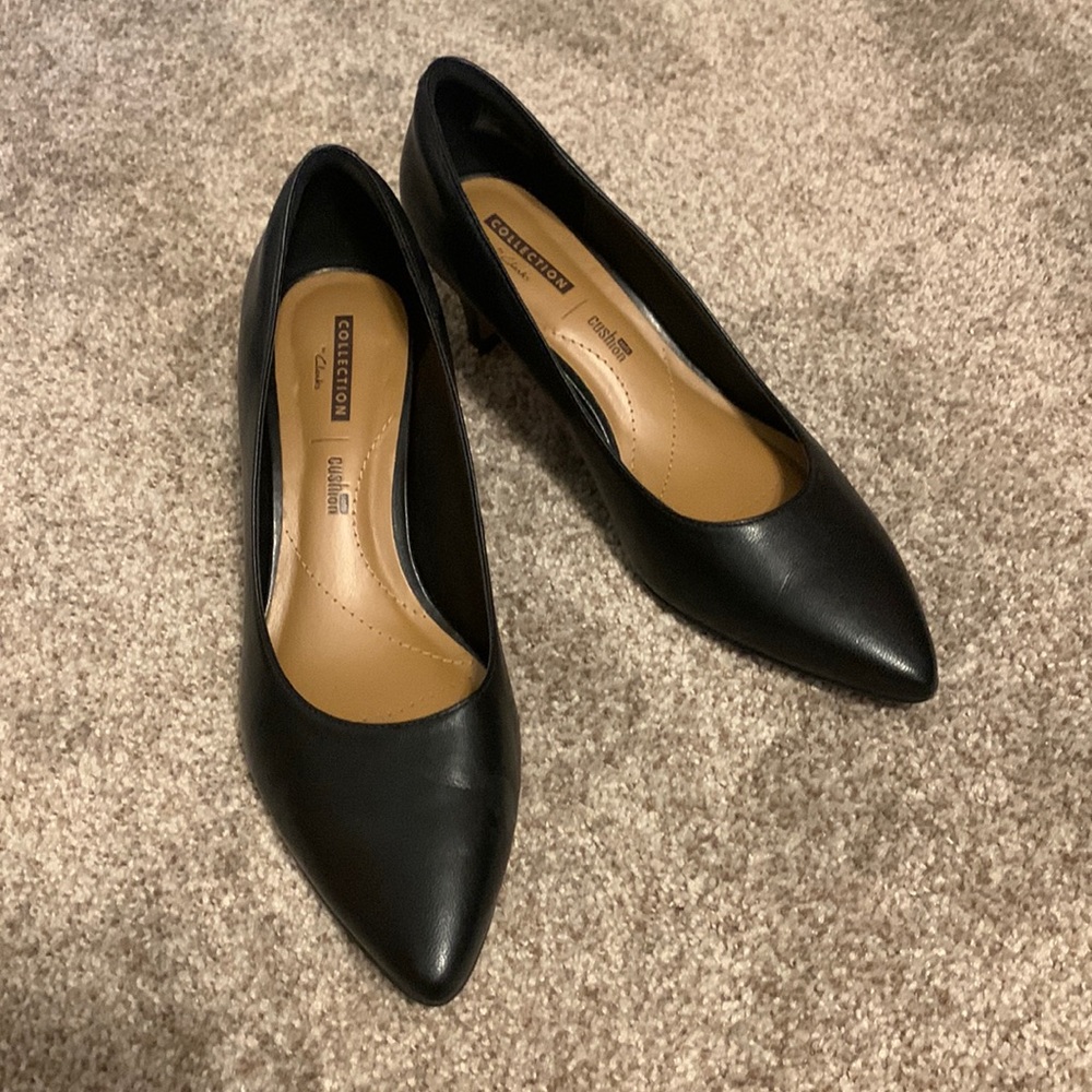 Worn around the house only! Clark heels